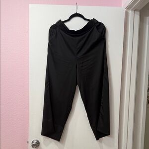 Black Satin Capris